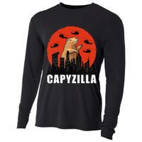 Capybara Funny Capybara Rodent Capyzilla Funny Cooling Performance Long Sleeve Crew