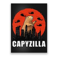 Capybara Funny Capybara Rodent Capyzilla Funny Poster