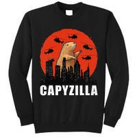 Capybara Funny Capybara Rodent Capyzilla Funny Tall Sweatshirt