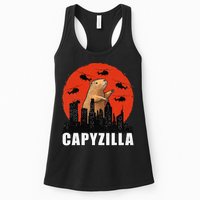 Capybara Funny Capybara Rodent Capyzilla Funny Womens Tank Top