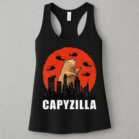 Capybara Funny Capybara Rodent Capyzilla Funny Womens Tank Top