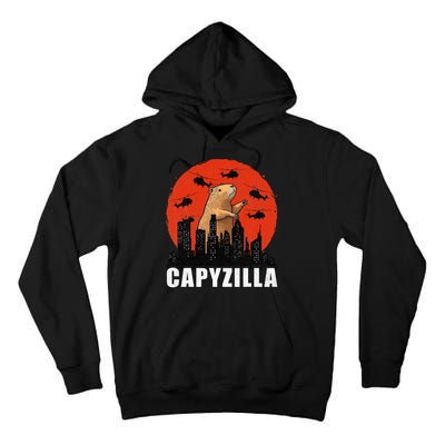 Capybara Funny Capybara Rodent Capyzilla Funny Tall Hoodie