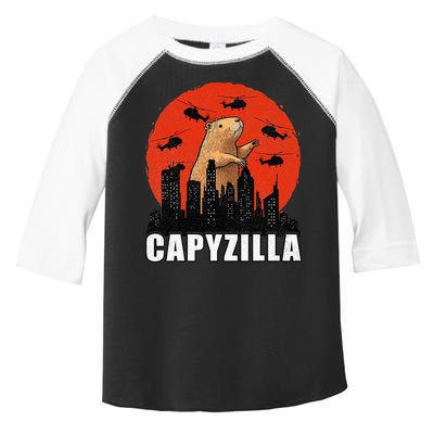 Capybara Funny Capybara Rodent Capyzilla Funny Toddler Fine Jersey T-Shirt