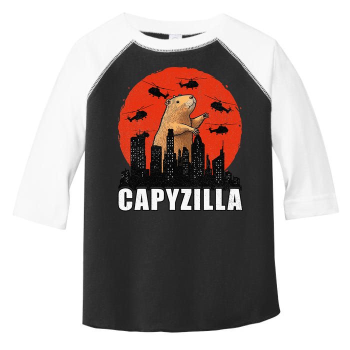 Capybara Funny Capybara Rodent Capyzilla Funny Toddler Fine Jersey T-Shirt