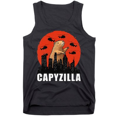 Capybara Funny Capybara Rodent Capyzilla Funny Tank Top