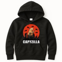 Capybara Funny Capybara Rodent Capyzilla Funny Kids Hoodie