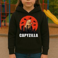 Capybara Funny Capybara Rodent Capyzilla Funny Kids Hoodie