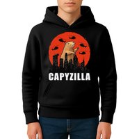 Capybara Funny Capybara Rodent Capyzilla Funny Kids Hoodie
