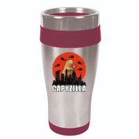 Capybara Funny Capybara Rodent Capyzilla Funny 16oz Travel Tumbler