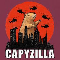 Capybara Funny Capybara Rodent Capyzilla Funny 16oz Travel Tumbler
