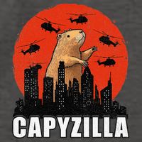 Capybara Funny Capybara Rodent Capyzilla Funny Vector Backpack