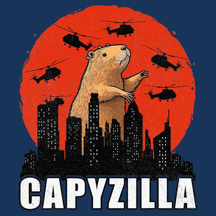 Capybara Funny Capybara Rodent Capyzilla Funny Infant Baby Jersey Bodysuit