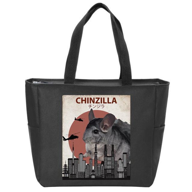 Chinzilla Funny Chinchilla Chinchilla Lovers Gift Zip Tote Bag
