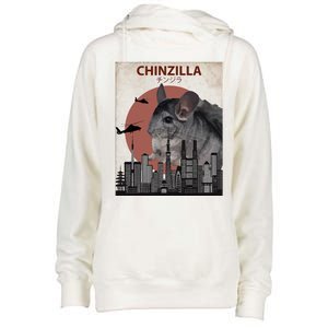 Chinzilla Funny Chinchilla Chinchilla Lovers Gift Womens Funnel Neck Pullover Hood