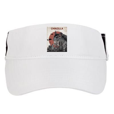 Chinzilla Funny Chinchilla Chinchilla Lovers Gift Adult Drive Performance Visor