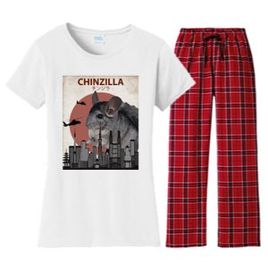 Chinzilla Funny Chinchilla Chinchilla Lovers Gift Women's Flannel Pajama Set