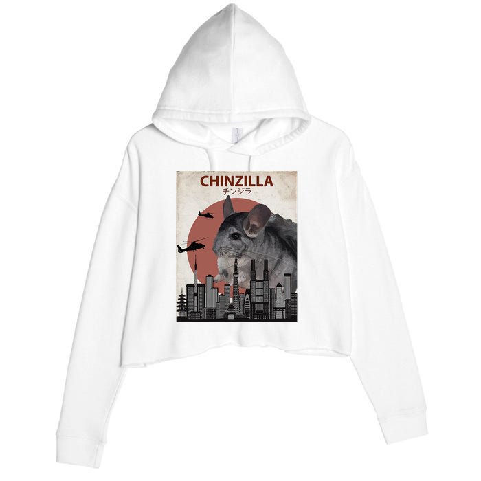 Chinzilla Funny Chinchilla Chinchilla Lovers Gift Crop Fleece Hoodie