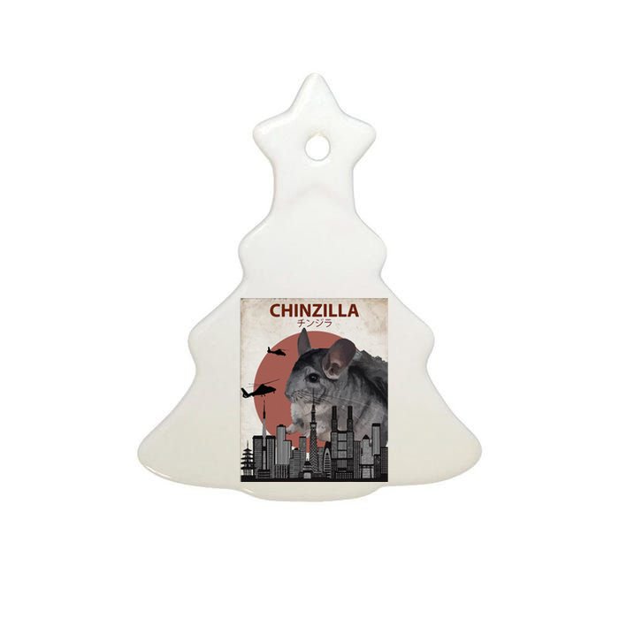 Chinzilla Funny Chinchilla Chinchilla Lovers Gift Ceramic Tree Ornament