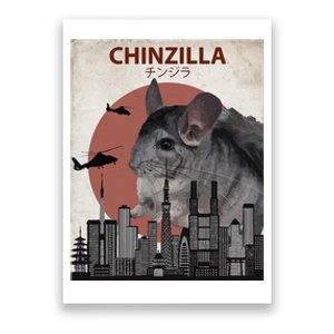 Chinzilla Funny Chinchilla Chinchilla Lovers Gift Poster