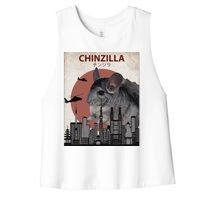 Chinzilla Funny Chinchilla Chinchilla Lovers Gift Women's Racerback Cropped Tank