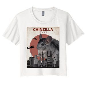 Chinzilla Funny Chinchilla Chinchilla Lovers Gift Women's Crop Top Tee