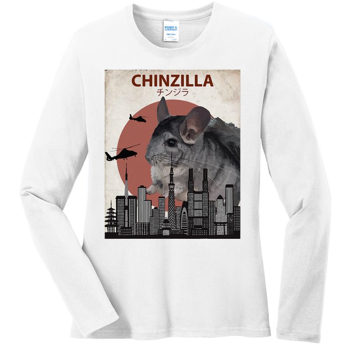 Chinzilla Funny Chinchilla Chinchilla Lovers Gift Ladies Long Sleeve Shirt