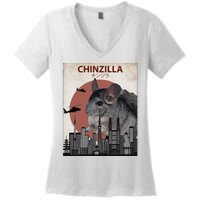 Chinzilla Funny Chinchilla Chinchilla Lovers Gift Women's V-Neck T-Shirt