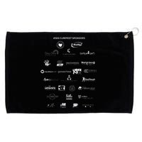 Curefest For Childhood Cancer 2024 Design 2 For Dark Fabric Grommeted Golf Towel