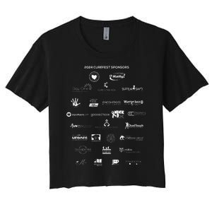 Curefest For Childhood Cancer 2024 Design 2 For Dark Fabric Women's Crop Top Tee