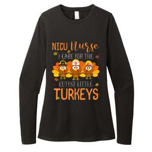 Care For Cutest Turkeys Thanksgiving Nicu Nurse Womens CVC Long Sleeve Shirt