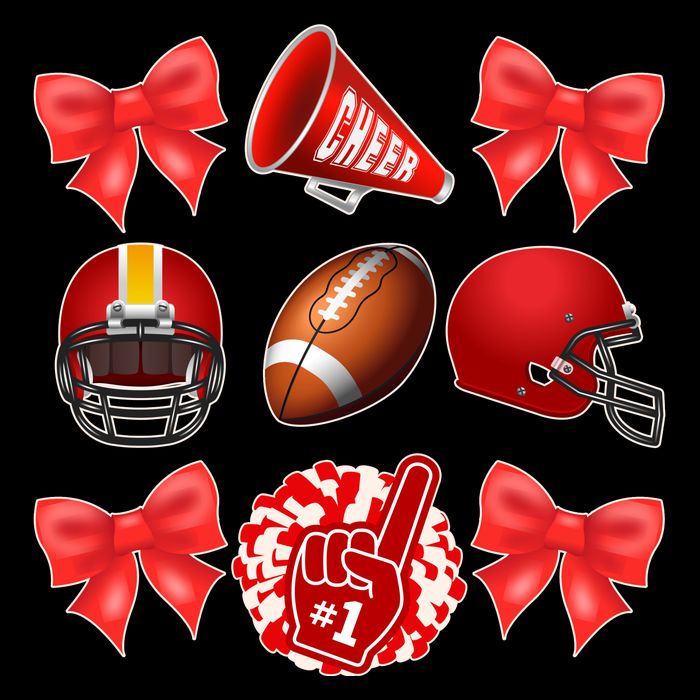 Cute Football Cheer Fan Lover Coquette style Women's Perfect Tri Rocker Tank