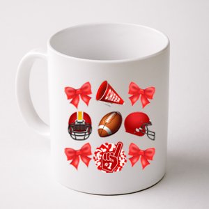 Cute Football Cheer Fan Lover Coquette style Coffee Mug