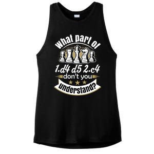 Chess, Funny Chess, Queens Gambit Chess Ladies PosiCharge Tri-Blend Wicking Tank