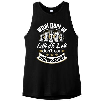 Chess, Funny Chess, Queens Gambit Chess Ladies PosiCharge Tri-Blend Wicking Tank