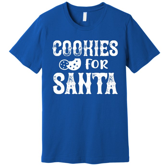 Christmas Funny Cookies For Santa Gift Premium T-Shirt