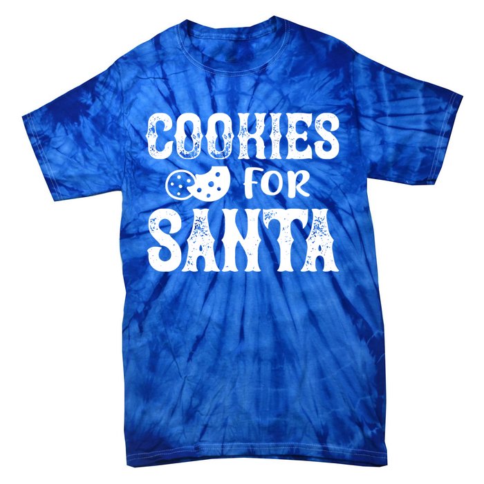 Christmas Funny Cookies For Santa Gift Tie-Dye T-Shirt