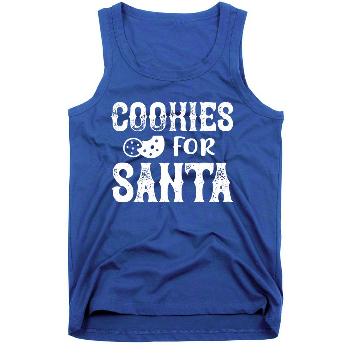 Christmas Funny Cookies For Santa Gift Tank Top