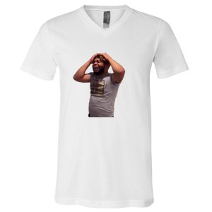 Crying Face V-Neck T-Shirt