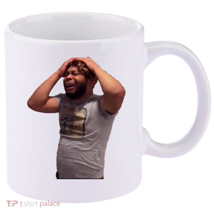 Crying Face 11oz C Handle Ceramic Mug