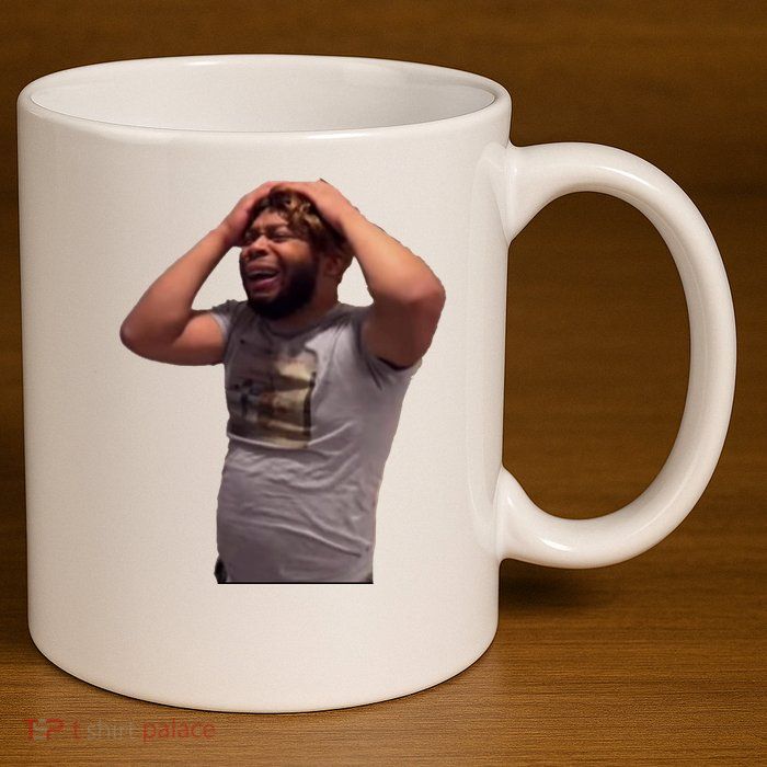 Crying Face 11oz C Handle Ceramic Mug