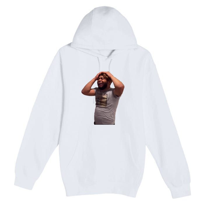 Crying Face Premium Pullover Hoodie