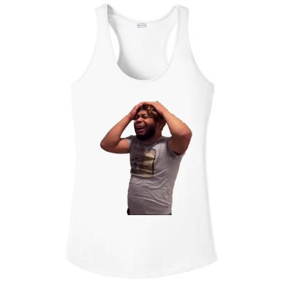 Crying Face Ladies PosiCharge Competitor Racerback Tank