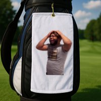 Crying Face Golf Towel