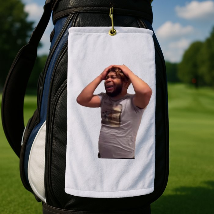 Crying Face Golf Towel
