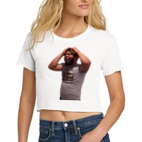 Crying Face Women's Crop Top Tee