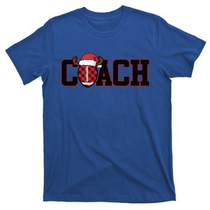 Christmas Football Coach Football Reindeer Coach Great Gift T-Shirt