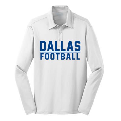 Cowboys Football Silk Touch Performance Long Sleeve Polo