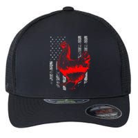 Chicken Farmer Cool Chicken Flag Flexfit Unipanel Trucker Cap