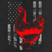 Chicken Farmer Cool Chicken Flag Hat