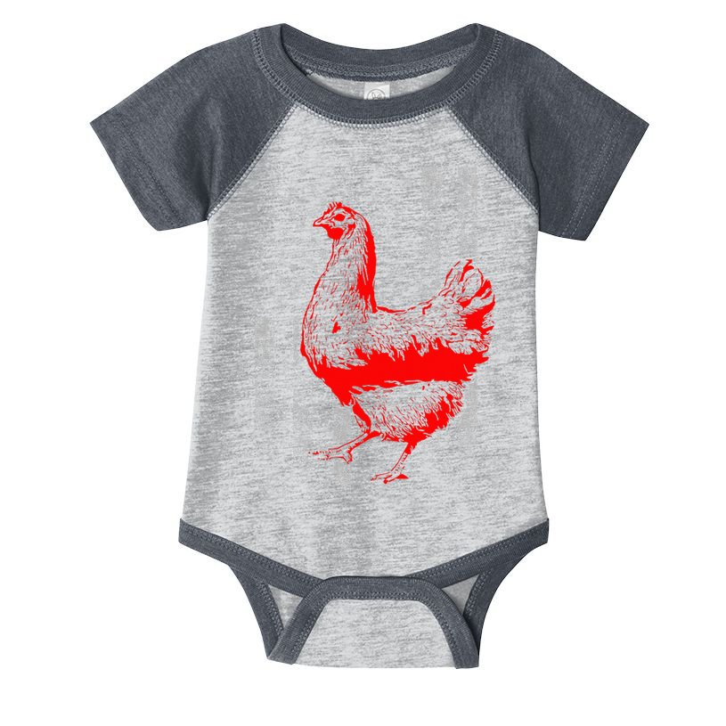 Chicken Farmer Cool Chicken Flag Infant Baby Jersey Bodysuit